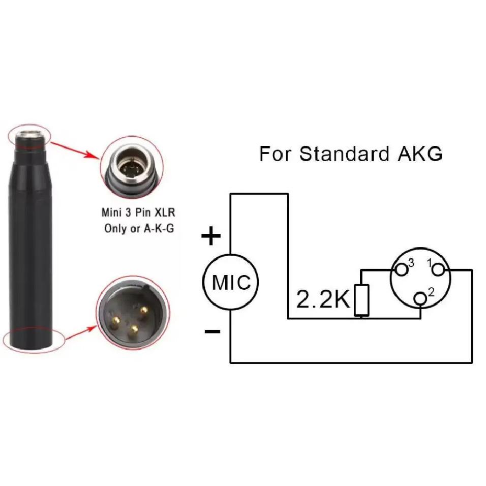 48V Phantom Power Adapter For Shu.re A.K.G Senheiser Condenser Microphone In-Line PreAmp 3Pin/4Pin mini xlr or 3.5mm Jack to XLR