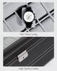 12-Slot Lockable Synthetic Leather Watch Display Box with Lockable Drawers,Double Layer,Heavy-Duty Watch Storage Case