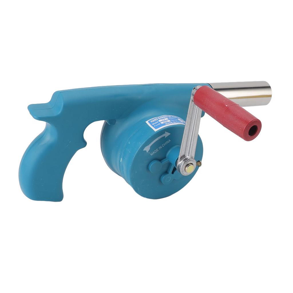 Kézi hajtókaros BBQ ventilátor növeli a tűzerőt hordozható grill légfúvó kültéri kempingezéshez grillezéshez