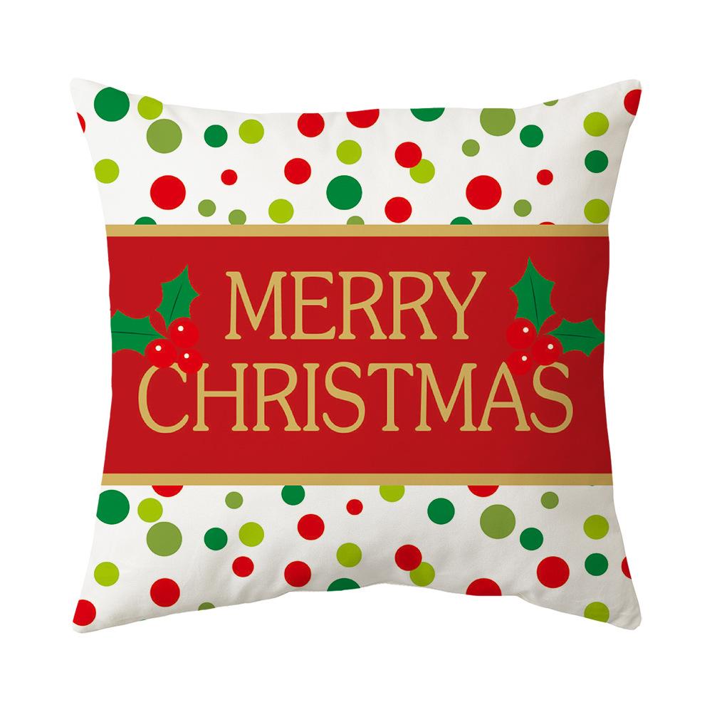 

Милый мультяшный снеговик Санта-Клаус с принтом, чехол для подушки, украшение для дома, гостиной, дивана, квадратная подушка, наволочка 40X40CM