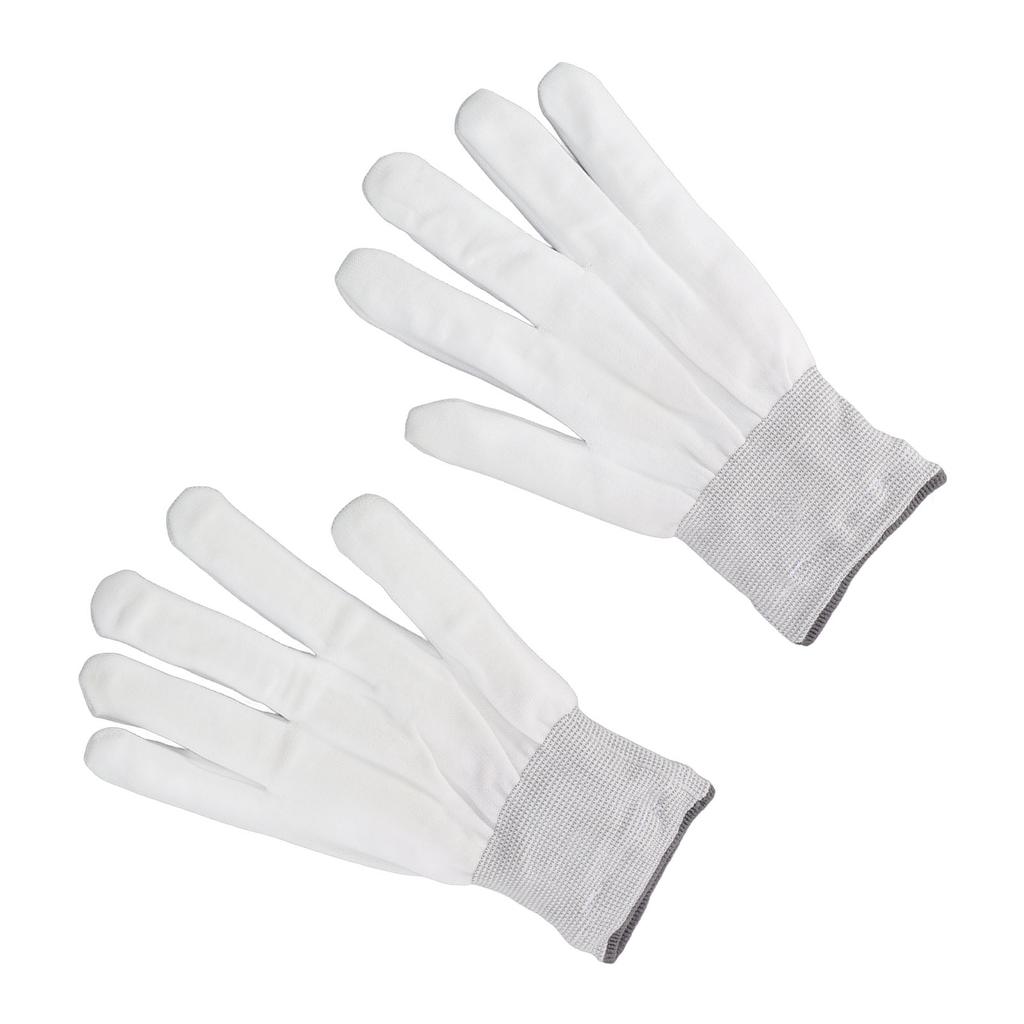 2pcs LED Glowing Gloves Cloth Skeleton Glowing Light Gloves for Dance Halloween Children