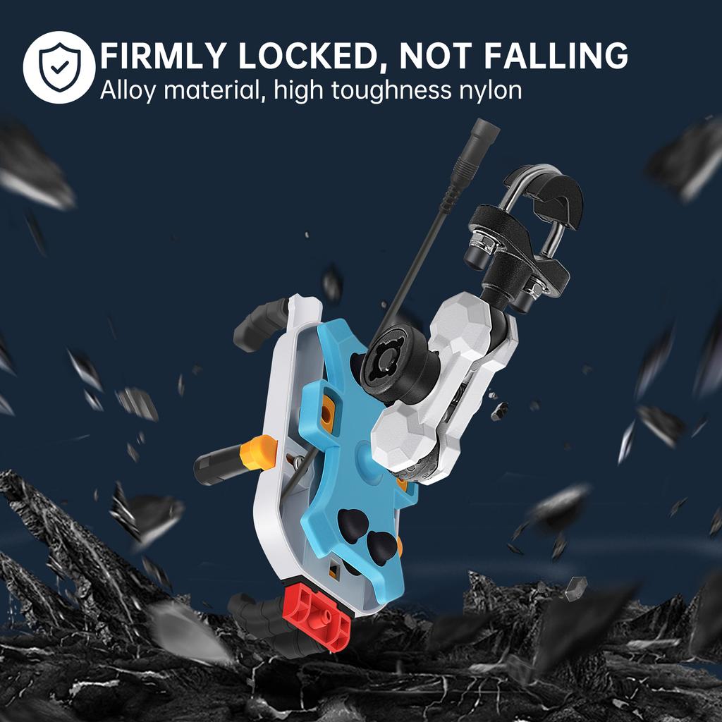 Motorcycles Wireless Phone Mount 15W Fast Charging Bracket Phone Holder for Motorbike Scooter