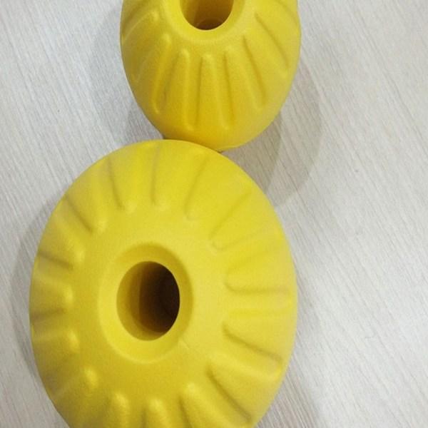 Dingdongpet Haustier großer Hund Gummi Spielzeug, gelb, 1 Stück