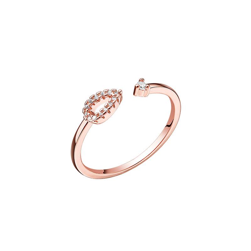 Cronous Crj4008R-Rg Teardrop Cubic Ring