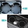 2pcs Car Rhinestone Cup Holder Beverage Mat Interior Anti Slip Mat Round Durable Cup Mat Car Accessories