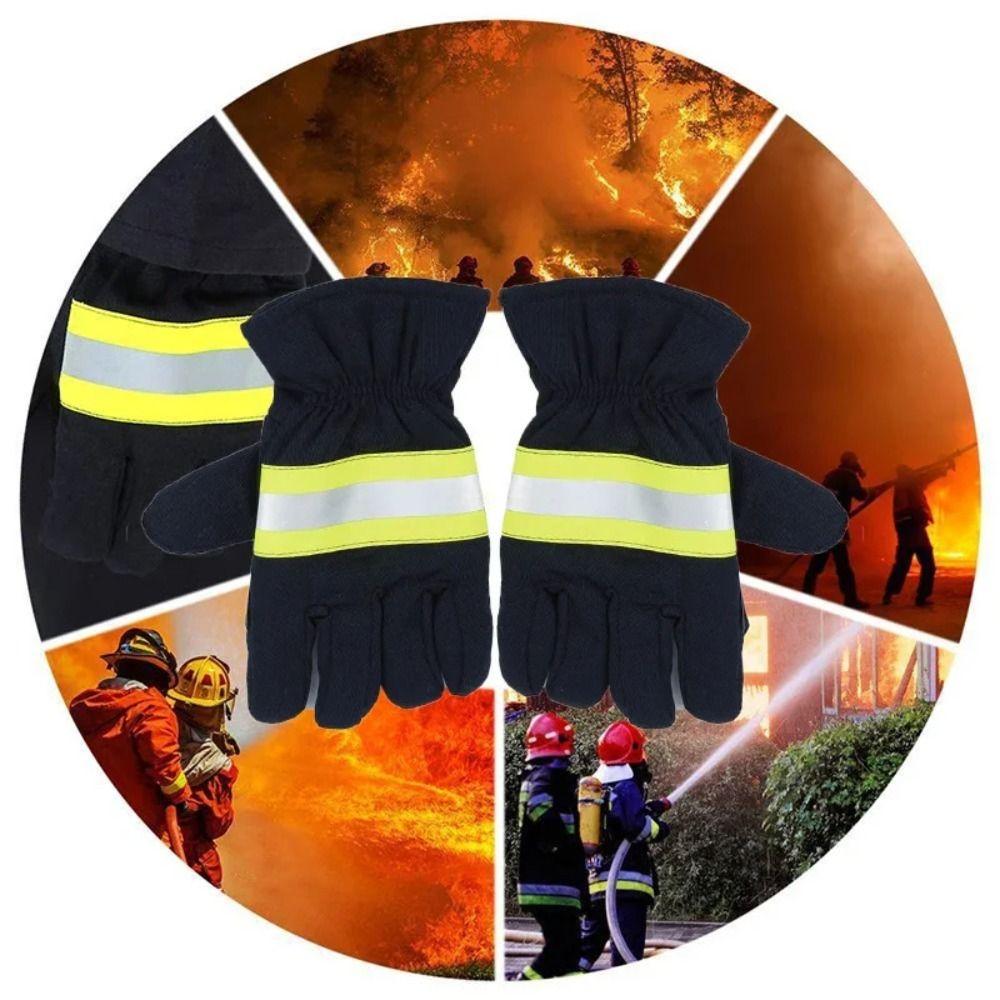 Fire Proof Welding Heat Proof Gloves Flame-retardant Anti-fire Gloves Fireman Gloves Welding