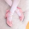 Japanese Soft Girl Mary Jane Shoes Thick Heel High Heel Lolita Sandals Lace Bow Girl Shoes Student Shoes Single Shoes
