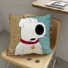 1pc Cartoon Dog F-Family Guy Pillow Case Fashion Square Pillowcase Bedroom Sofa Room Ins Decoration Leisure
