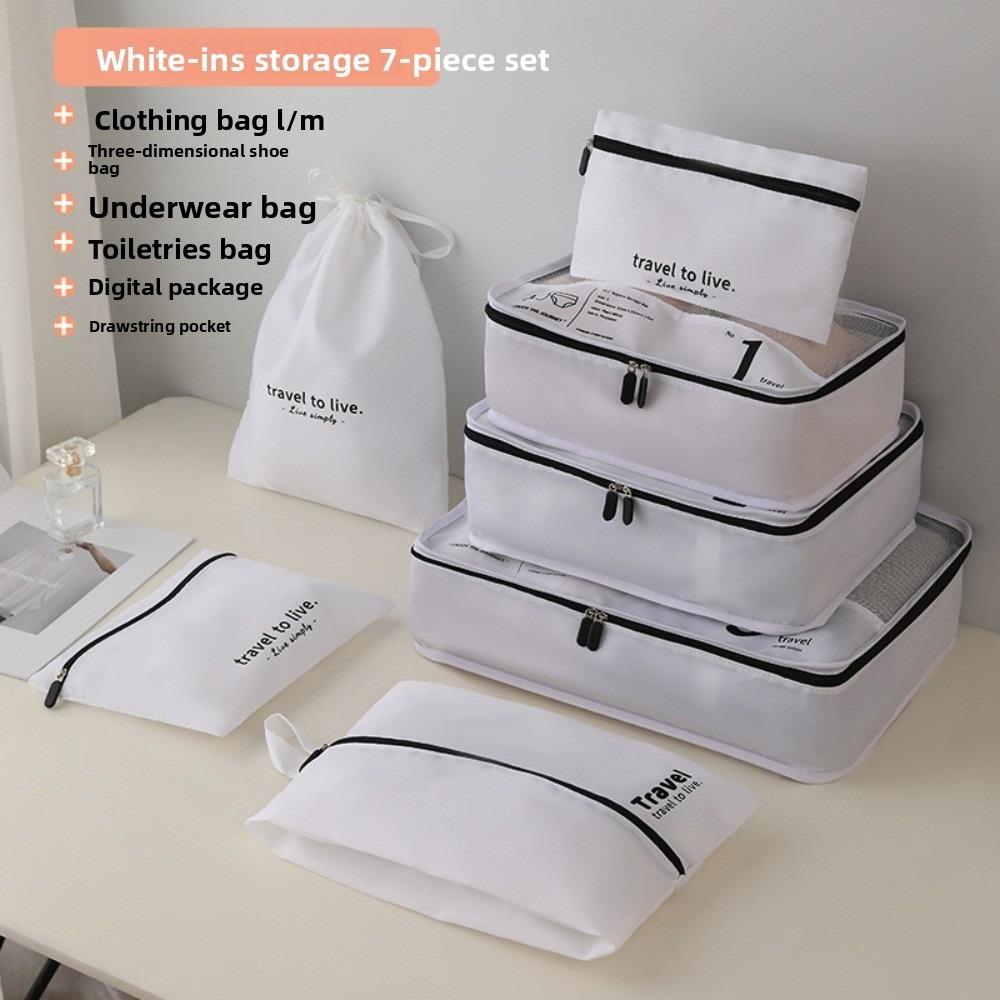 Waterproof Travel Compression Packing Cubes Bag Wear-resistant Suitcase Clothes Organizer Drawer