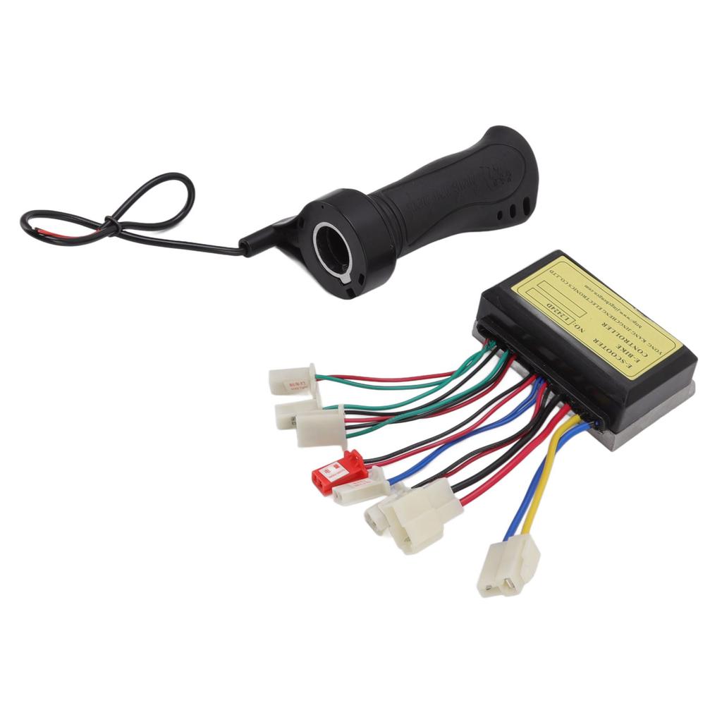 24V 250W Brush Motor Speed Controller DC Brushed Motor Control Box with Throttle Grip for Electric Bike Tricycle Scooter