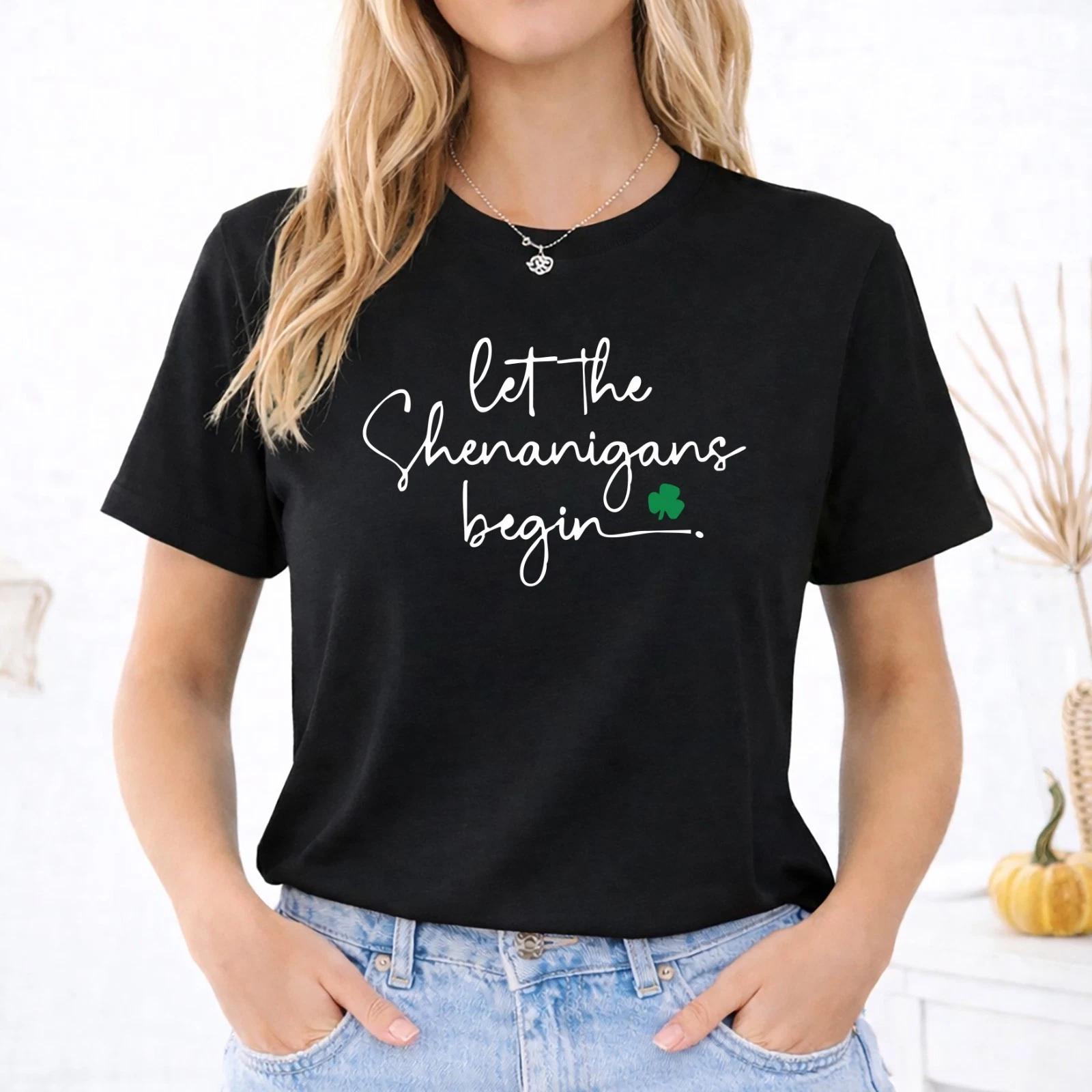 St Patricks Day T-Shirt - Irish Shamrock 2026 Gift for Him, Shenanigans XL
