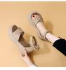 Thick-soled Sandals Sports Soft-soled Mid-heel Beach Shoes Sandals