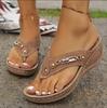 Women Slippers Retro Flip-Flops with Arch Support Slippers Comfortable Slip-On Shoes Women Summer Thong Sandals Slides Women