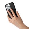 For iPhone 15 Pro Max Case Drawing Type Card Slots Litchi Texture Leather Back Cover with Ring Kickstand