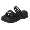 [Ushilai] Platform Roman Sandals, New Fairy Style with Skirt Women 2025 New Summer Fashion Versatile