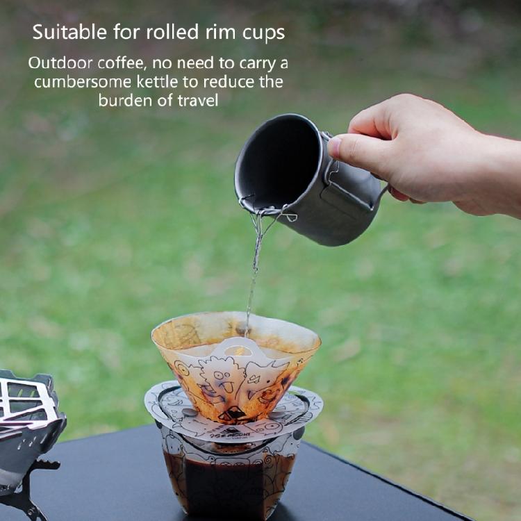 Coffee Drip Spout for Camping Bowl Hand Brewed Coffee Teapot Water Drain Spout
