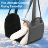 Aircraft Hammock Support Plate Adjustable Portable Plane Footrest Lightweight Leg Hammock Pillows for Long Travel Foot Leg Rest
