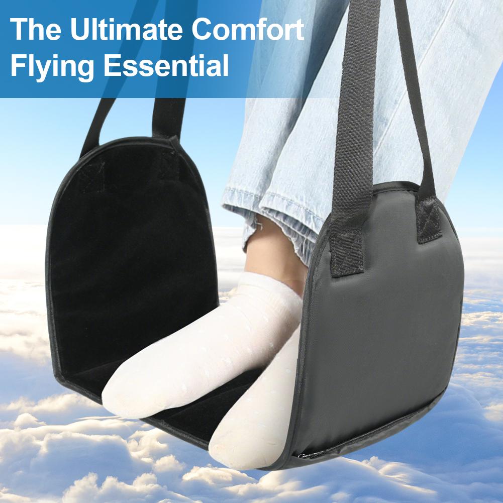 Aircraft Hammock Support Plate Adjustable Portable Plane Footrest Lightweight Leg Hammock Pillows for Long Travel Foot Leg Rest