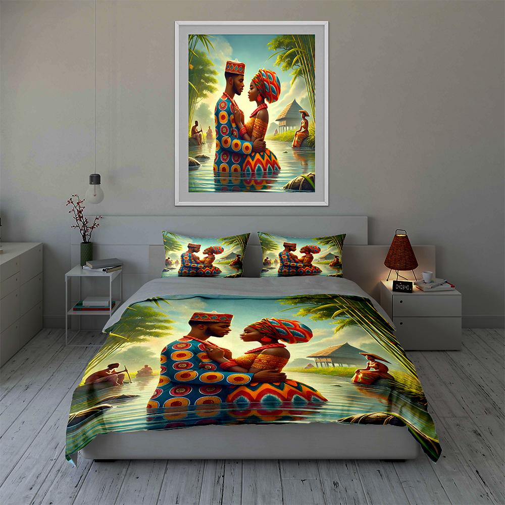 Vibrant Cultural Artwork. Bedding Duvet Cover Sets Duvet Covers Pillowcases Gifts (1 * Duvet Cover 2 * Pillowcases, Without Duvet Insert)