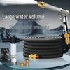 High-Pressure Car Wash Water Gun Set with Retractable Hose and Foam Pot
