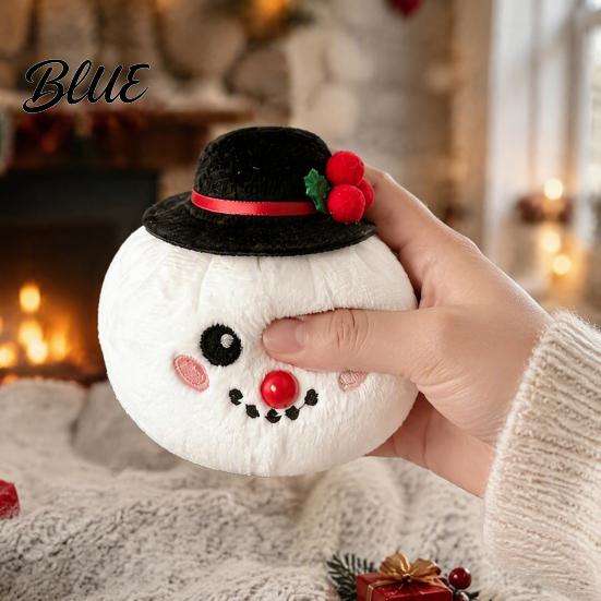 Handheld Squeezable Toys Christmas Plush Dumpling Stress Relief Toy Santa Claus Snowman Reindeer Holiday Reduction Toy Steamed Bun Squeeze Relaxation