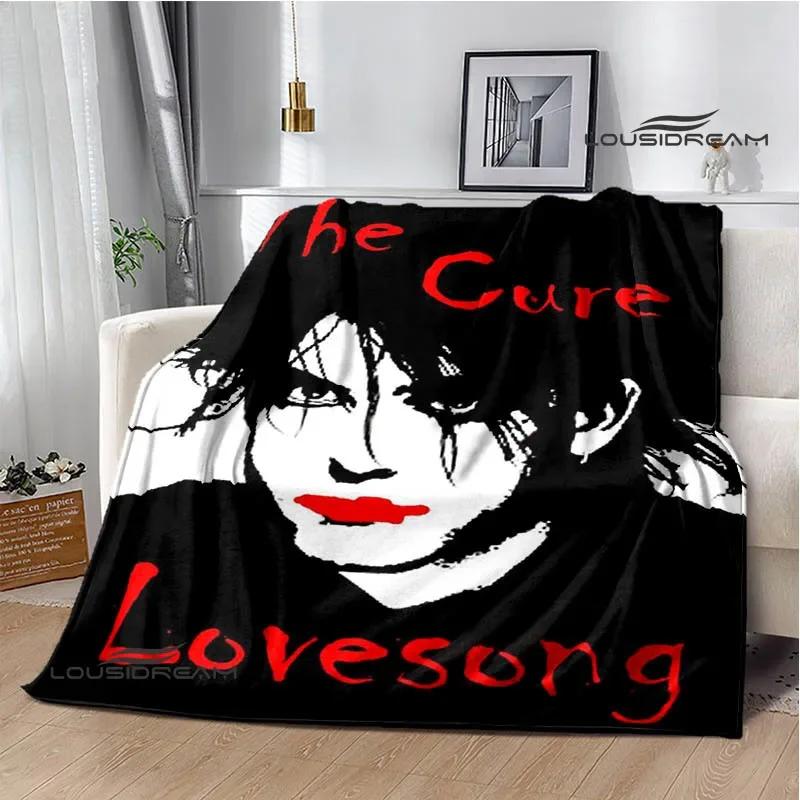 Exquisite Fashion Items Unisex Rock Band The Cure Printed Blankets Picnic Blanket Warm Flannel Blankets Soft And Comfortable Blanket Bed Linings Birthday Gift