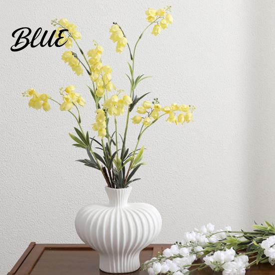 Faux Silk Flowers Valley 31.5" Decor Lily Artificial for Home of The Long Stem Bell Flowers Fake Decorative Photography
