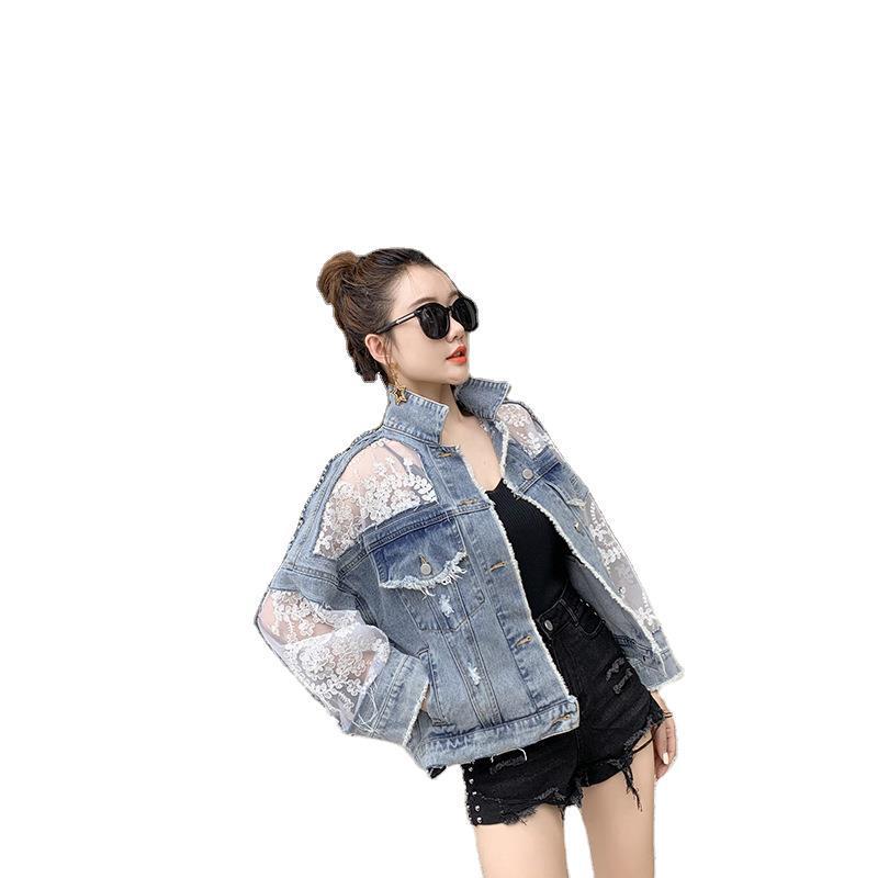 2026 Lace Mesh Double-Layer Embroidered Short Jacket