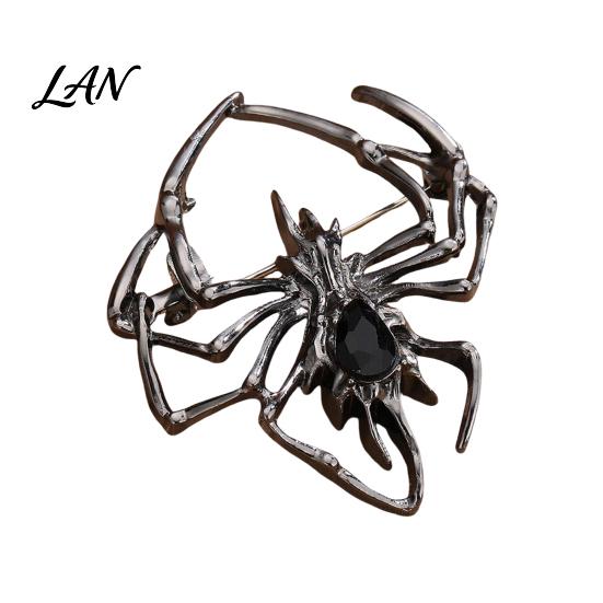 Rhinestone Spider Brooch for Men Women, Shape Alloy Lapel Non-fading Pin Pin, Sweater Cardigan Coat Clothing Accessories, Halloween Costume