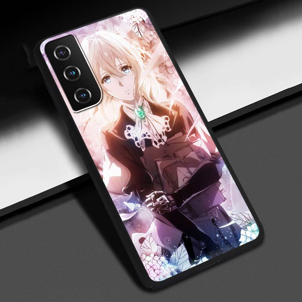 Violet Evergarden Anime-Telefonhülle für Samsung Galaxy S20 FE S21 Ultra S20 S10 S9 Plus S10E S8 Silikon-Schutzhülle mit weicher Rückseite