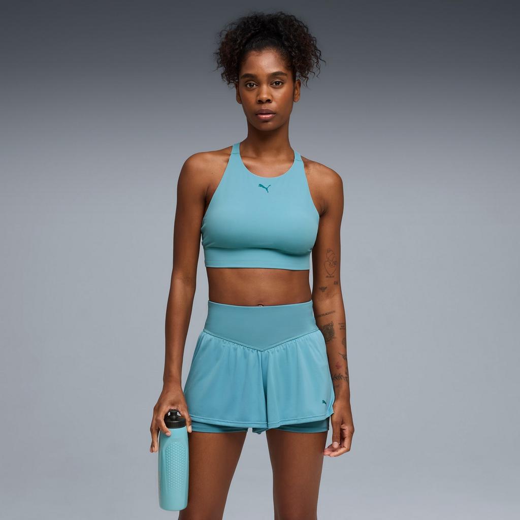 Puma SHAPELUXE HIGH NECK women's sports bra blue 52813846 r M