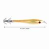 5PCS Glow In Dark Squid Fishing Lures Double Hook Squid Jig Hooks  Freshwater Fishing