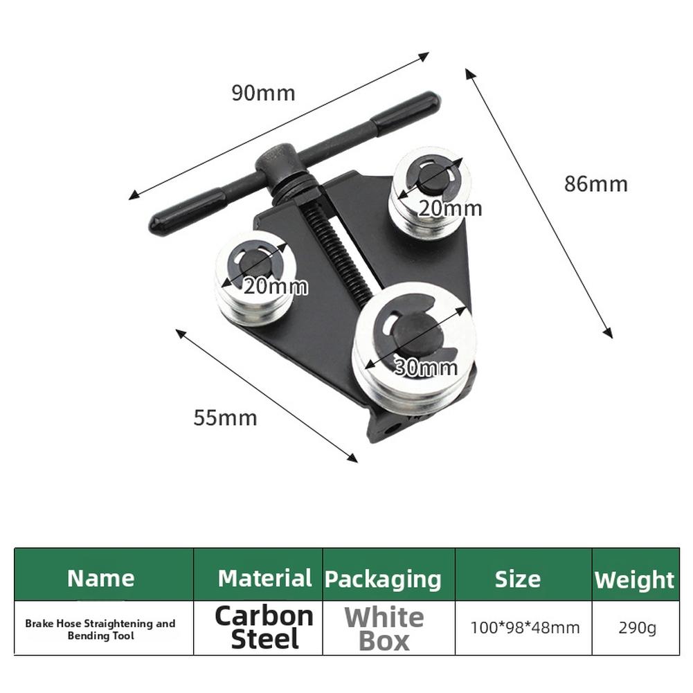 Carbon Steel Brake Pipe Straightening And Bending Tool For Automotive Repair With Adjustable Angle Mechanism