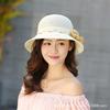 Hat Women's New Fashion Sun Hat Summer Folding Pearl Flower Sun Hat Sun Protection UV Protection Bucket Hat