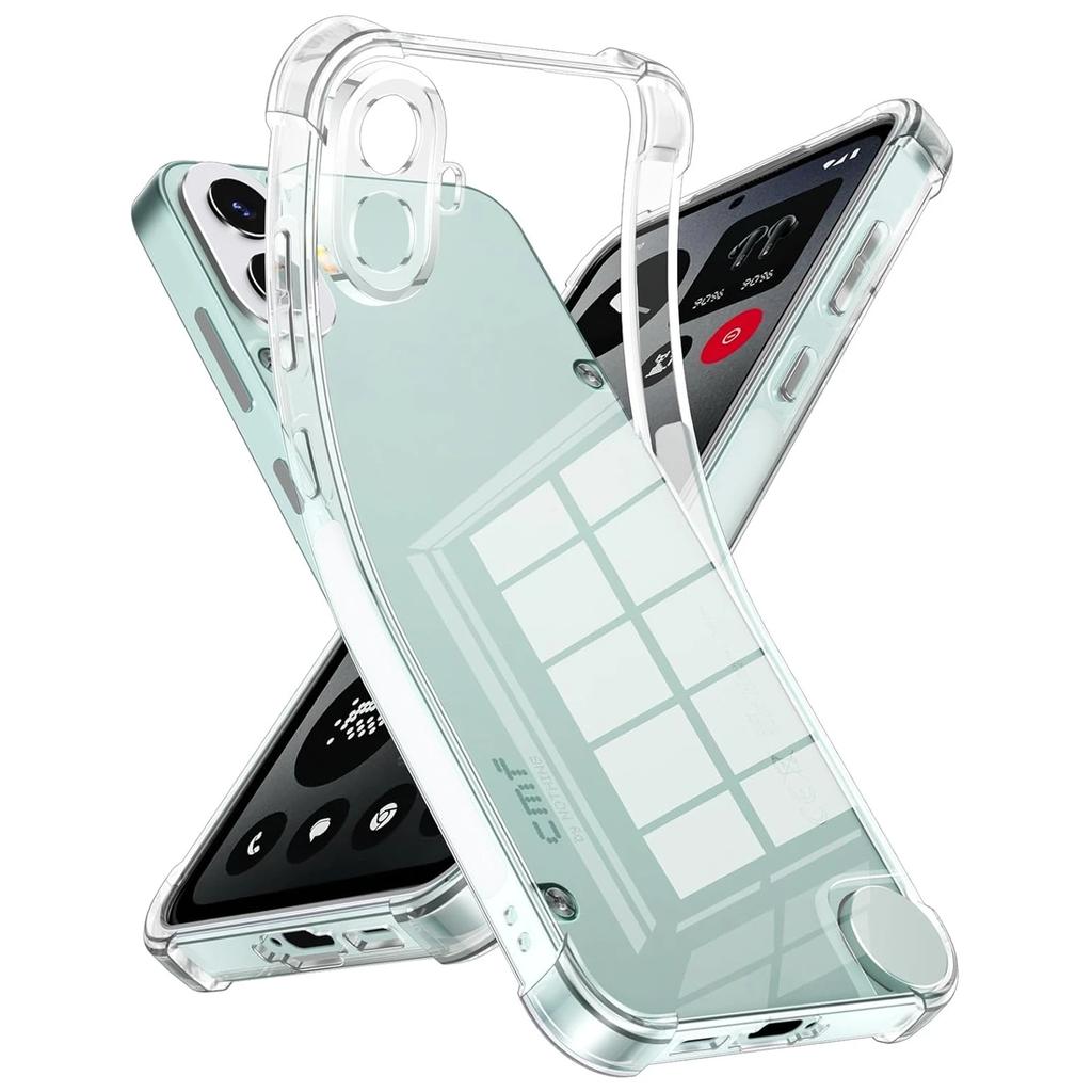 TPU Transparent Case for Nothing Cmf Phone 2 Pro Phone 1 Protective Cover Four Corners Shockproof Bumper Coque Fundas