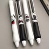 4Pcs Push-Button Erasable Pen With Black Kitten Design High-Quality 0.5Mm Thickness Suitable For Elementary School Students