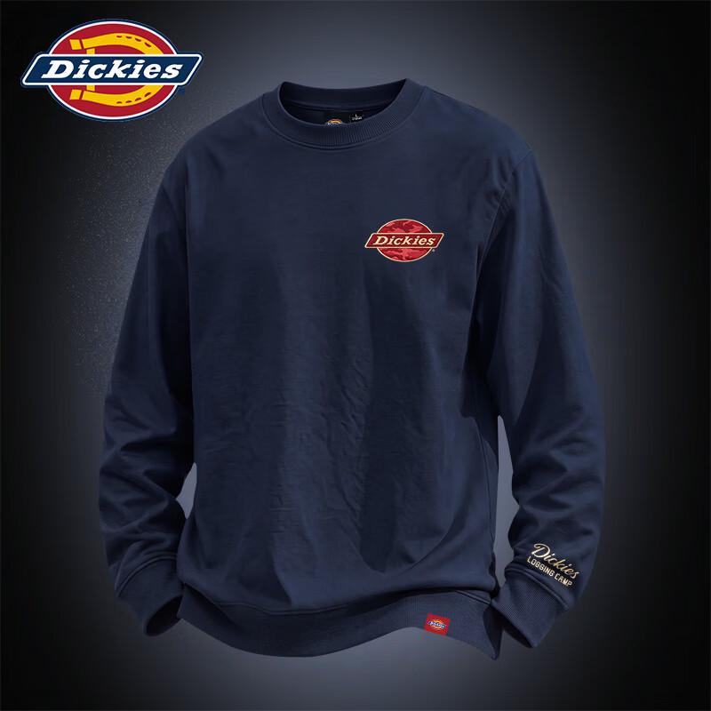 Felpa con scollo a girocollo da uomo Dickies con logo minimalista americano