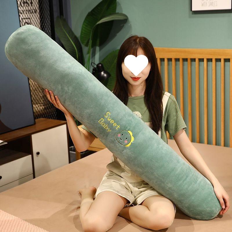 Removable, Washable Long Body Pillow: Versatile for Leg-Clamping, Girls' Pillow, or Backrest.