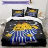 3-teiliges Bettbezug-Set (1 * Bettbezug + 2 * Kissenbezug, ohne Kern), Bananas in Pyjamas Aufdruck Weiches Ganzjahres-Bettwäscheset, Heim-Schlafzimmer-Dekoration Geschenk