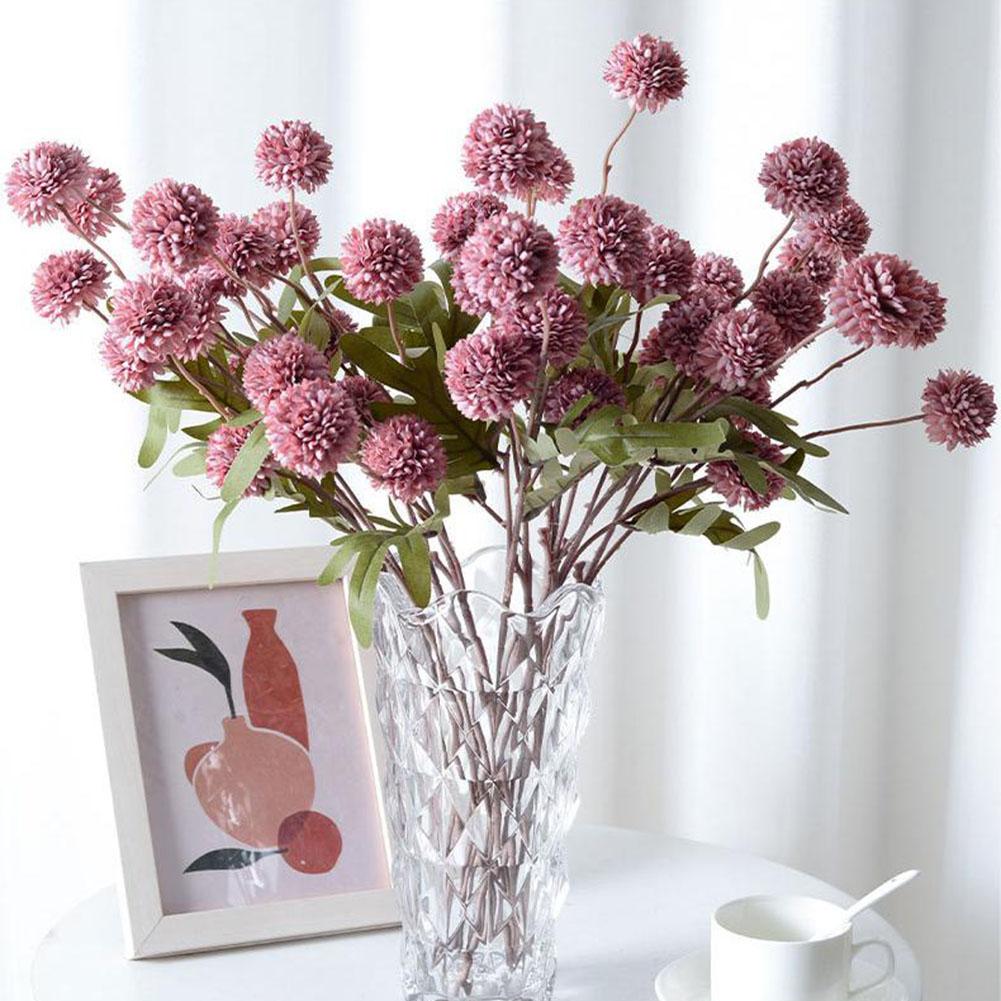 

Silk Flower Artificial Plant Blue Brown Home Decoration 5 Heads Artificial Plant Hotel Decoration Orange Purple фиолетовый