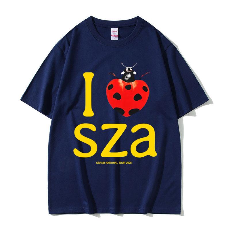 I Love SZA Grand National Tour 2025 Graphic Tshirt Unisex Women Hip Hop Oversized Tshirts Unisexs Casual Cotton Vintage T Shirts