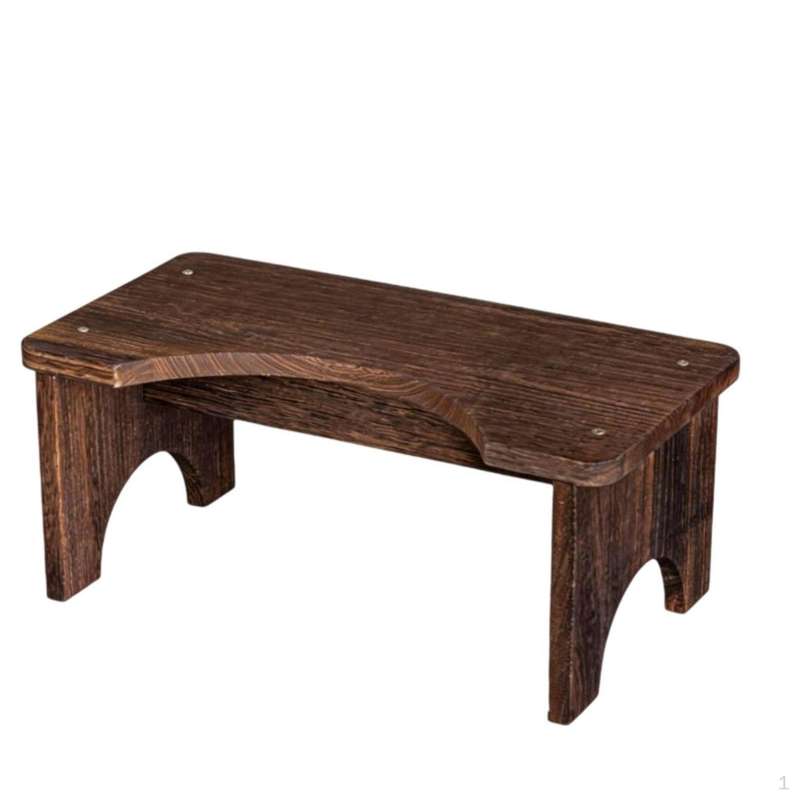 Holz Toilettenhocker Anti-Rutsch Hocken Töpfchen Holz Badezimmer Stufe für Kinder black