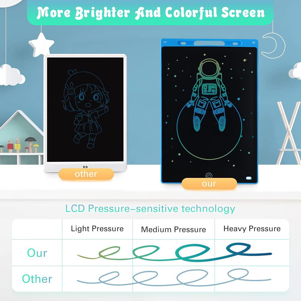 12 Inch LCD Smart Writing Tablet Electronic Drawing Doodle Board Art Colorful Handwriting Pad Gift For Kids Ultra-thin With Pen