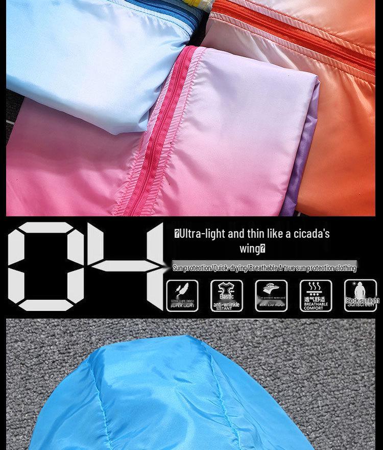 Quick-Drying Gradient Breathable Skin Suit for Couples & Kids – Fishing Clothes with Logo Print