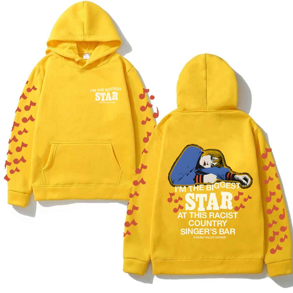 Biggest Star Hoodie 2026NEW Hayley Williams Comfortable Sweatshirts Sleeve Gothic Clothes Punk Soft Singer's Same Style Hoody