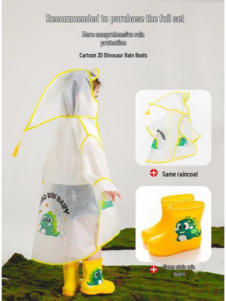 Cartoon Baby Non-Slip Waterproof Rubber Rain Boots - Cute Toddler Shoes