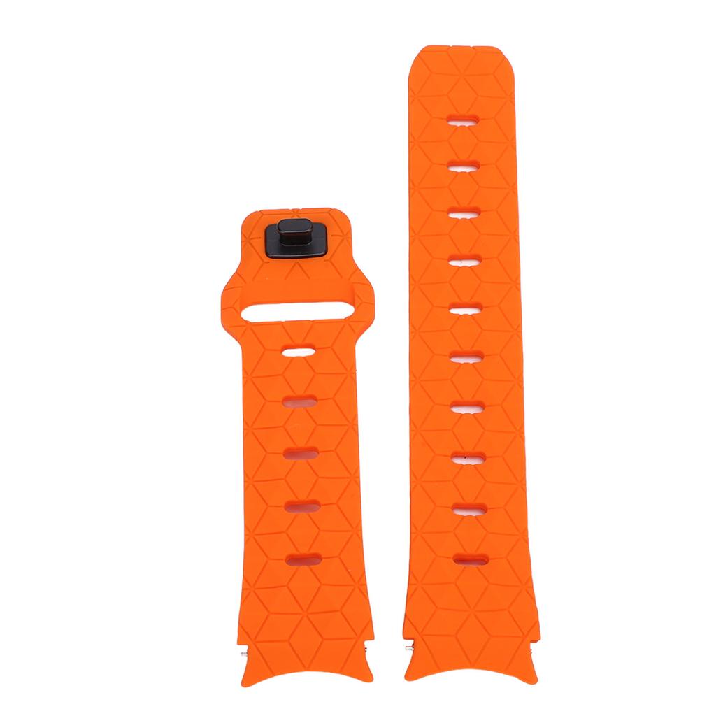 Klockarmband Silikon Fotbollstextur Snabbfäste Dubbelfärgat Klockarmband för Galaxy Watch 6 5