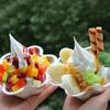 50 Pcs Disposable Flower-Shaped Sundae Cup Plastic Dessert Serving Cups Ice Cream Bowls  Yogurt