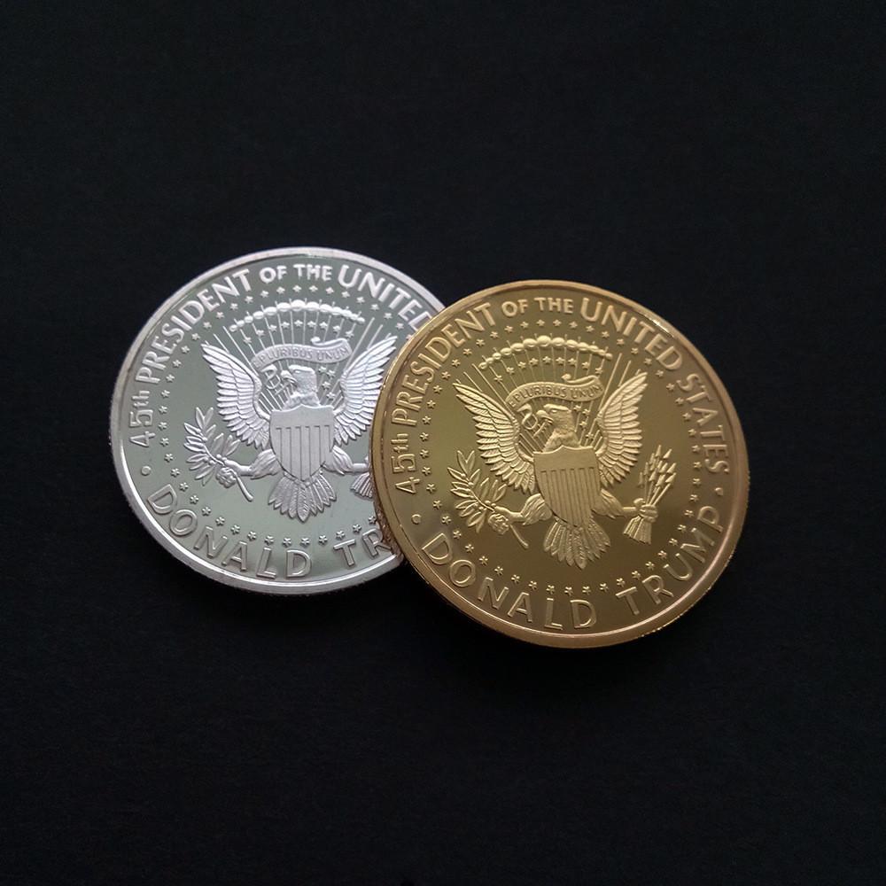 Premium Quality 2018 Us President Donald Trump Inaugural Gold Eagle Commemorative Novelty Coin For Collectors And Fans
