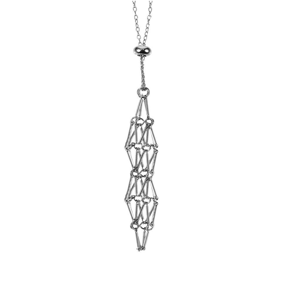 Net Metal Necklace Crystal Holder Cage Necklace Crystal Style Men Holder For Punk For Stones Pa K1T2